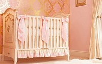 Pink Silk Crib Bedding