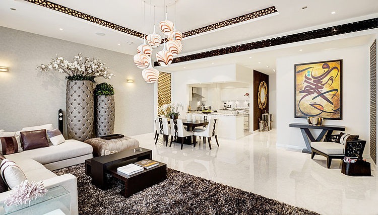 Palm Jumeirah Apartment by Zen Interiors  HomeAdore