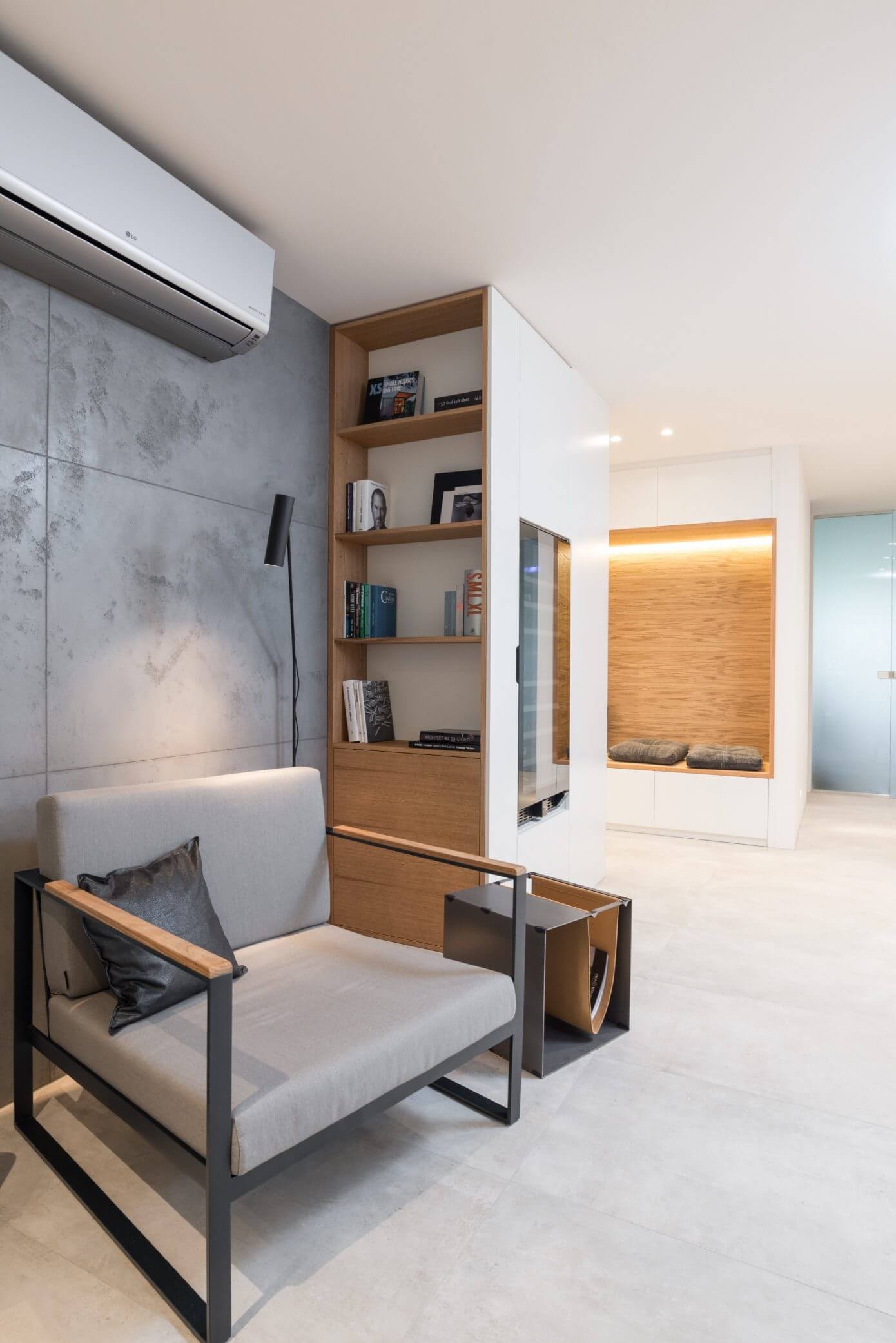Grey & Wood Apartment by Oooox
