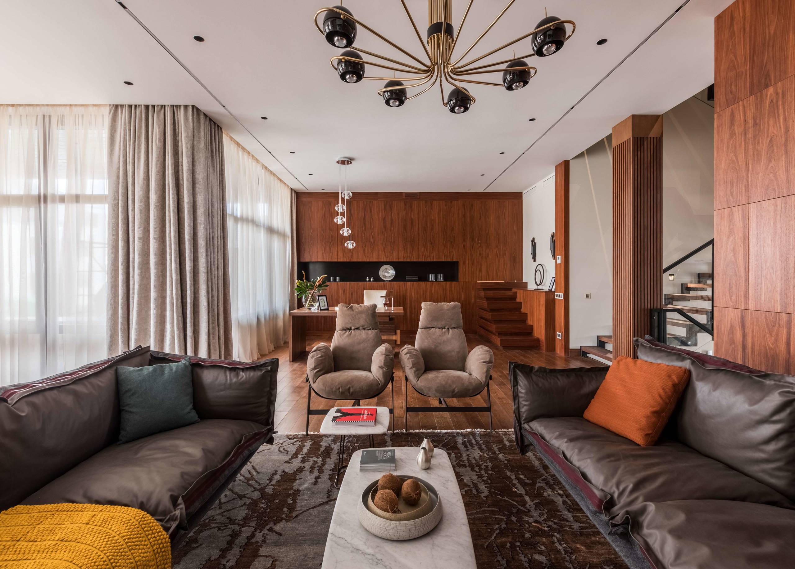 Contemporary House by White & Black Design Studio HomeAdore