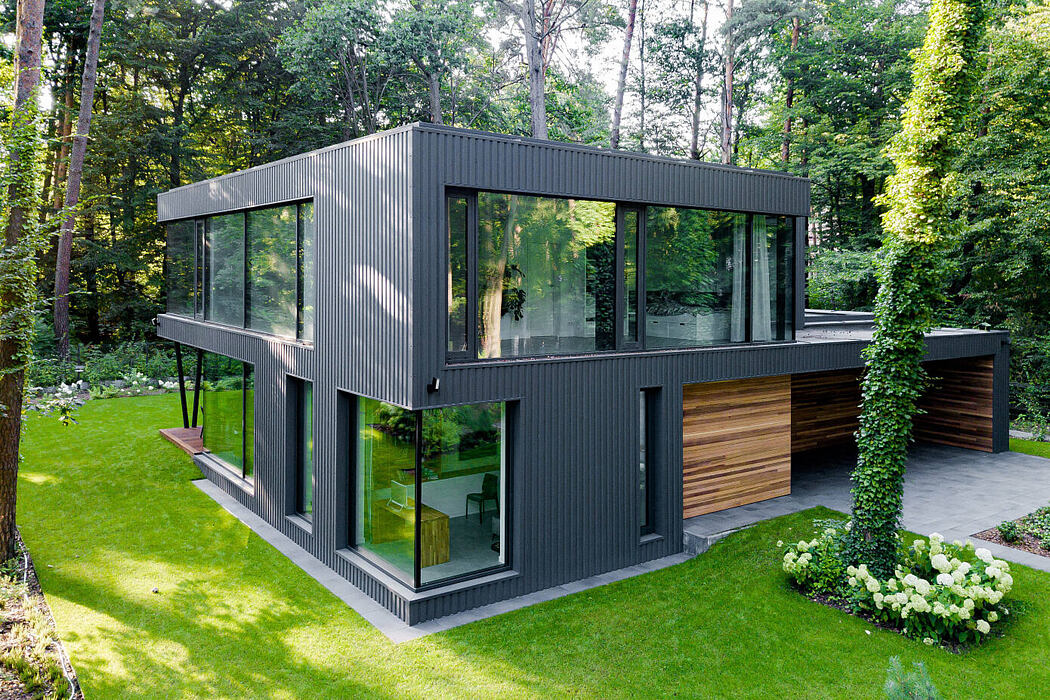 House Blended into the Forest by Z3Z Architekci - 1