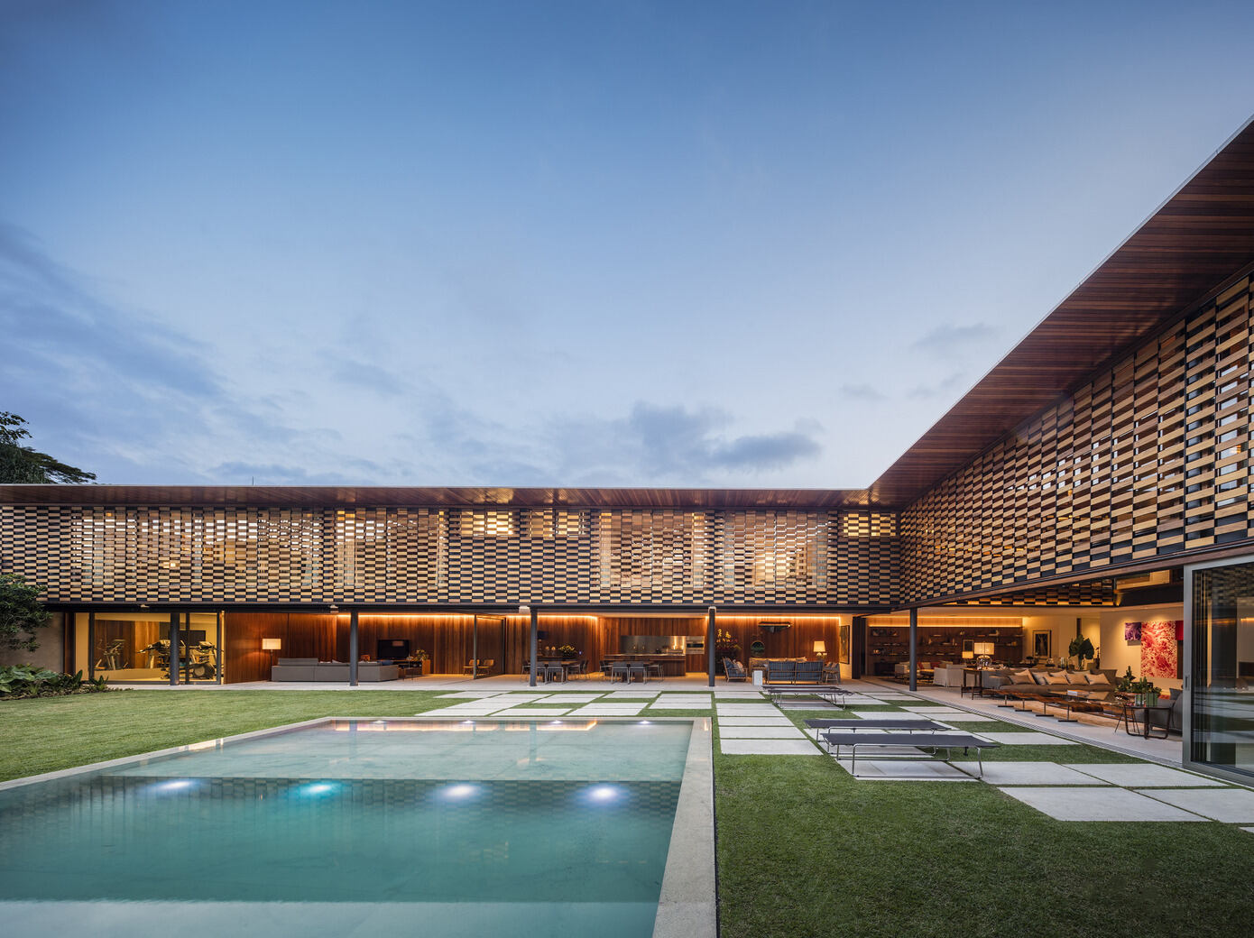 GAF House: Innovative Wooden Façade with Natural Light