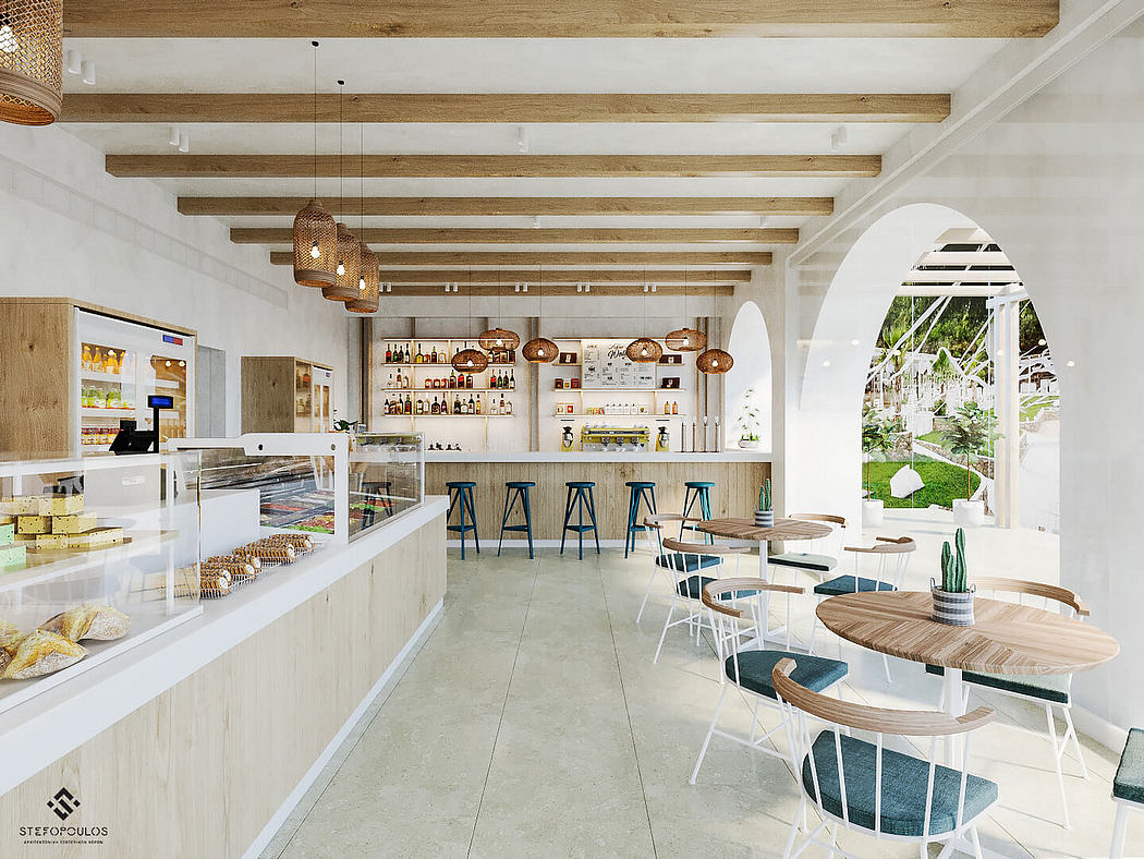 Modern / Ethnic Cafe-Bar Restaurant: A Fusion of Style in Greece