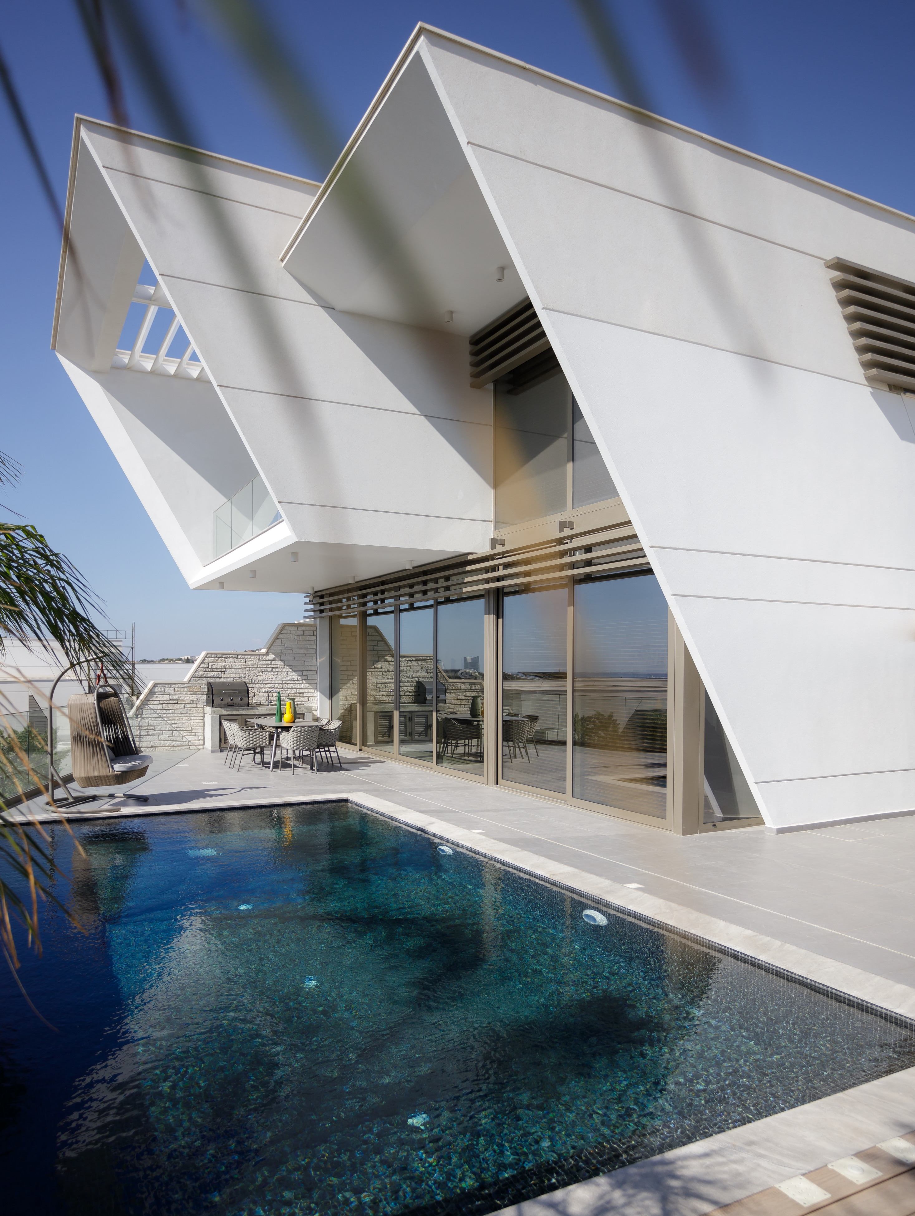 Monochrome Minimalist Villa: A Cyprus Coastal Retreat