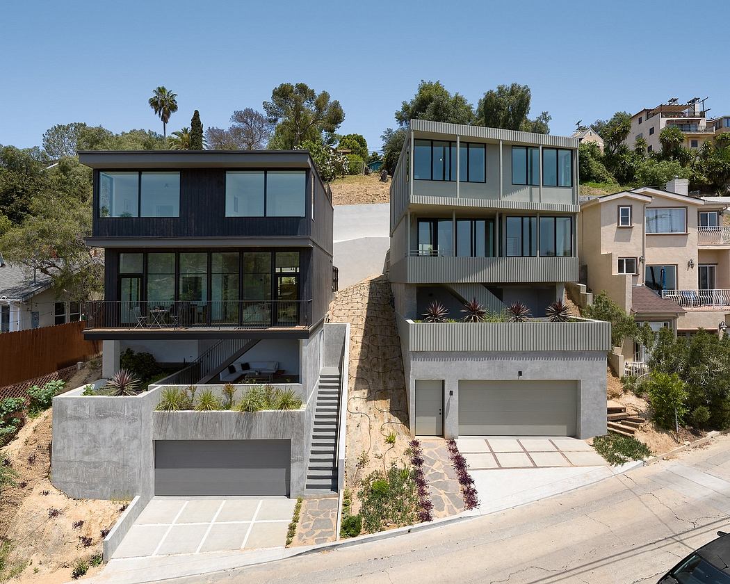 Dimmick Drive Houses: Contemporary Hillside Homes in LA