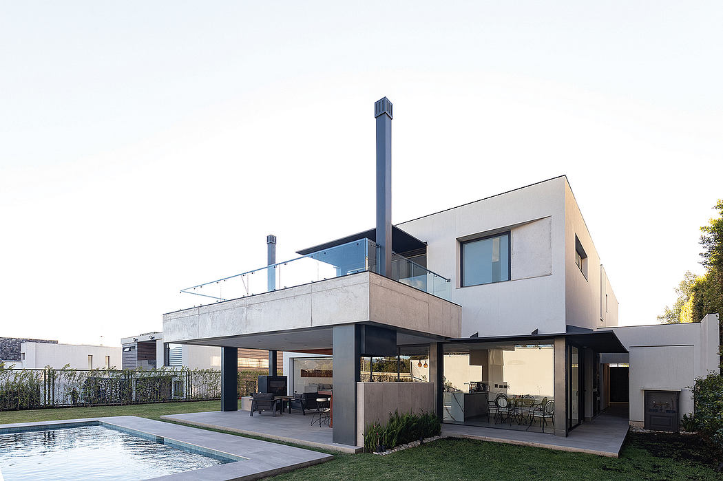 Contemporary architectural design featuring clean lines, open floor plan, and integrated outdoor living space.