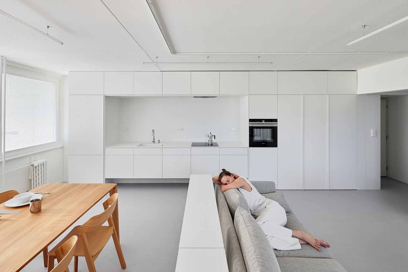 Mlékárenská Apartment: Minimalist Design Meets Functionality