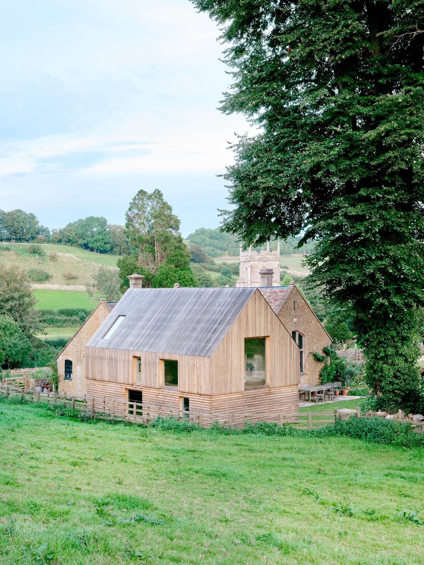 Old School House: Sustainable Timber Extension Enhances Picturesque Property
