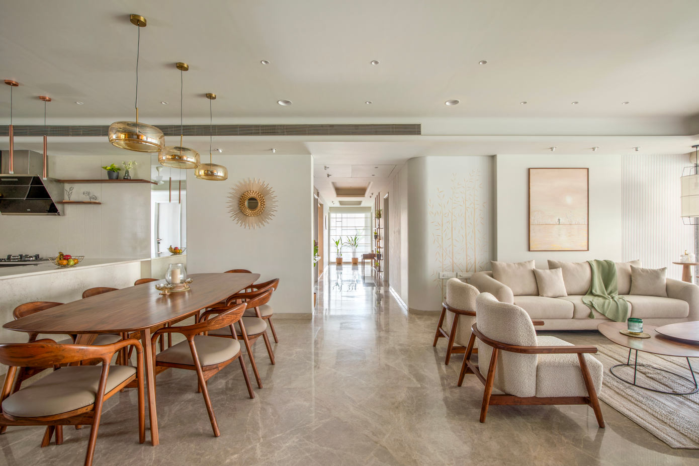 Apartment in Vadodara: Scandinavian Charm Meets Mid-Century Elegance