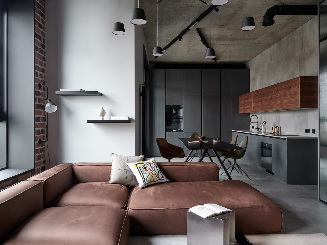 Loft-Style Apartment for a Couple in Moscow