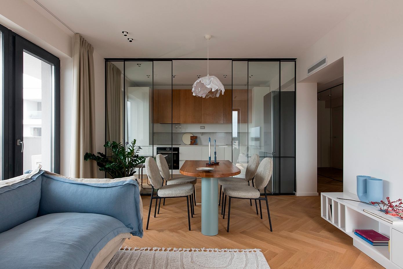 Chez D. Apartment in Bucharest Balances Minimalism and Chic