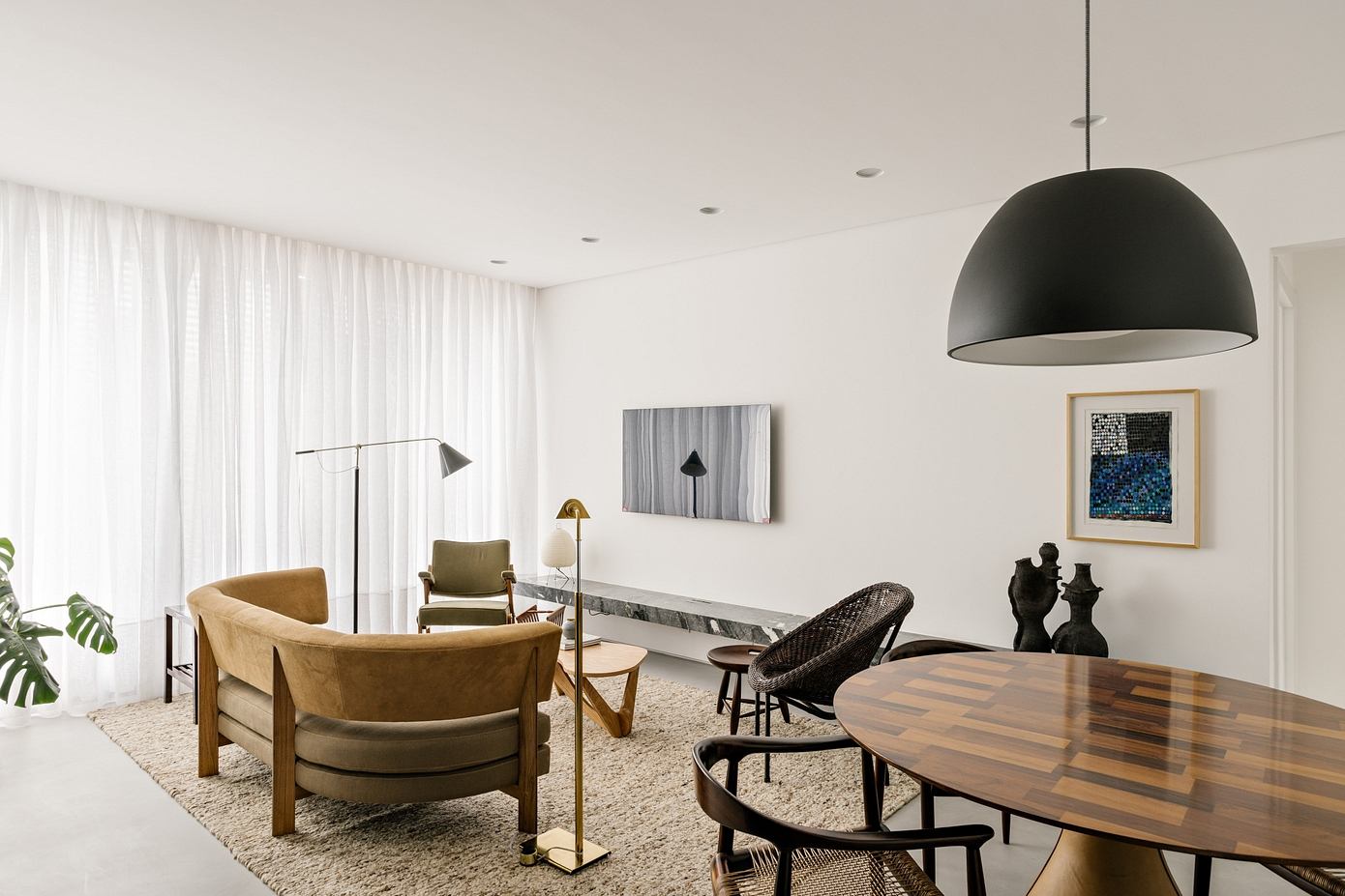 Cinza Apartment Features Brazilian Marble Accents