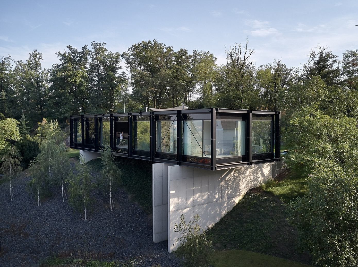 Villa Sidonius Offers Views of Berounka Valley from Černošice