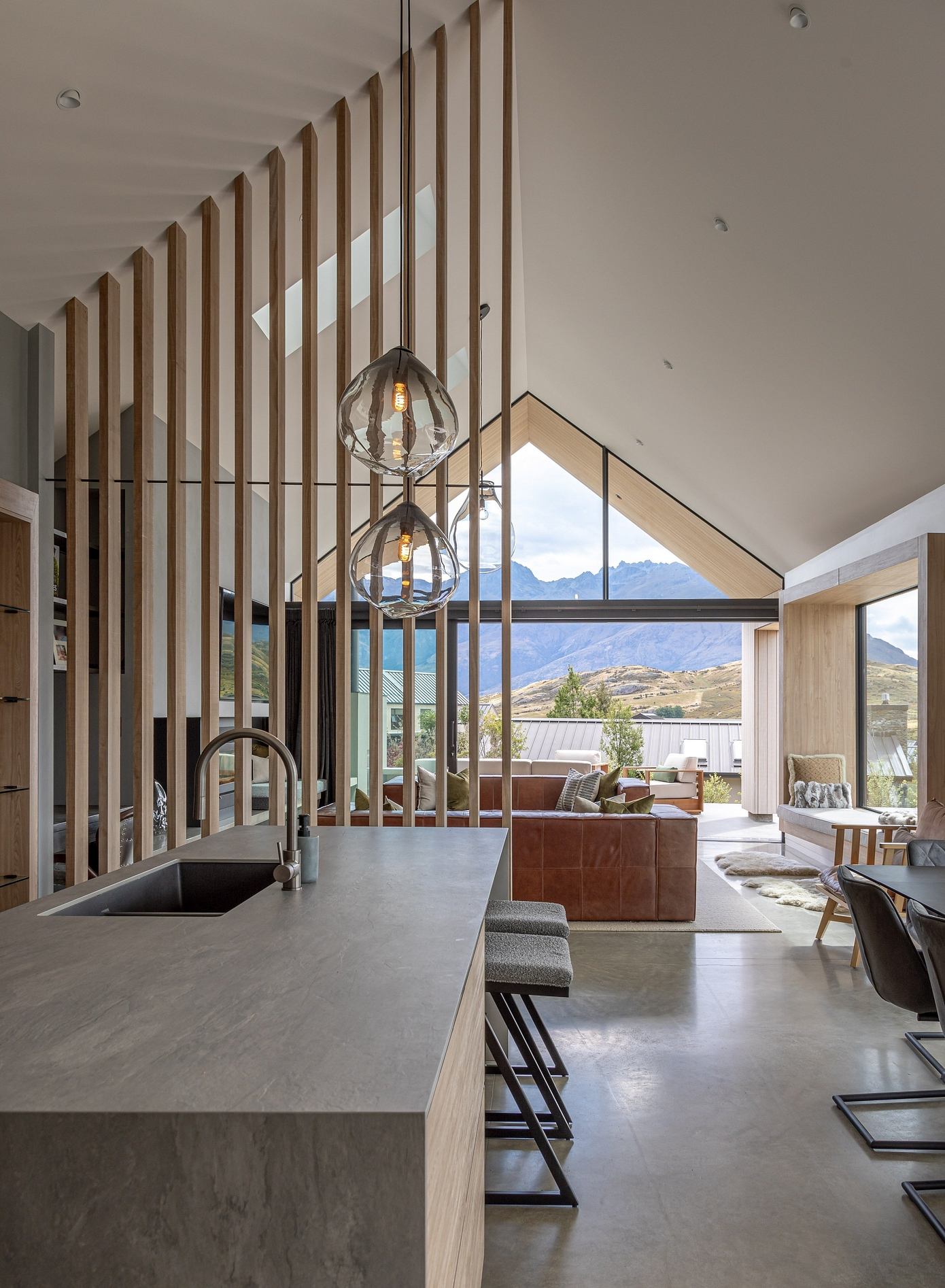 Alpine Home 1 Boasts Minimalist Interior in Queenstown